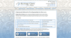 Desktop Screenshot of heritageclinic.com